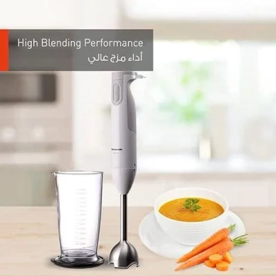باناسونيك خلاط يدوي 600 واط سهل الاستخدام - أبيض